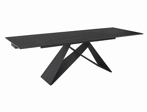 Стол обеденный SIGNAL WESTIN Ceramic Sahara Noir черный/черный мат 160-240/90
