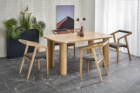 Стол обеденный HALMAR ELEFANTE PROSTOKAT дуб натуральный 160-240/100