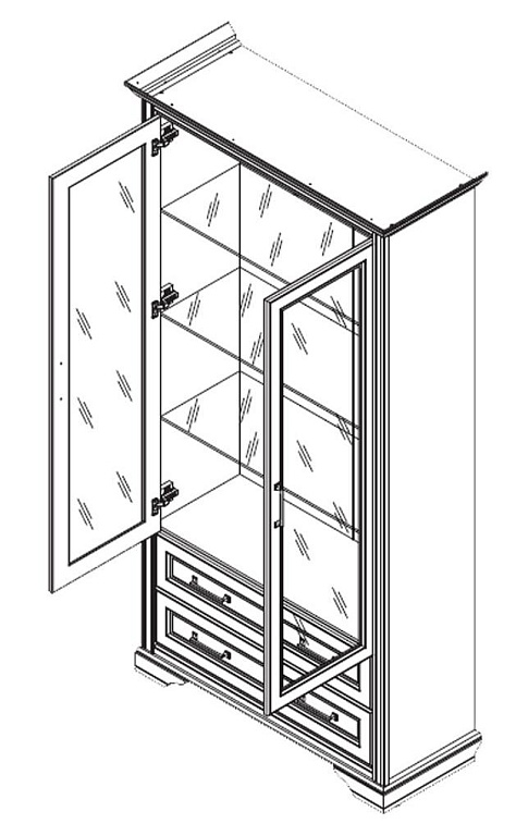 Шкаф  Stylius REG2W2S