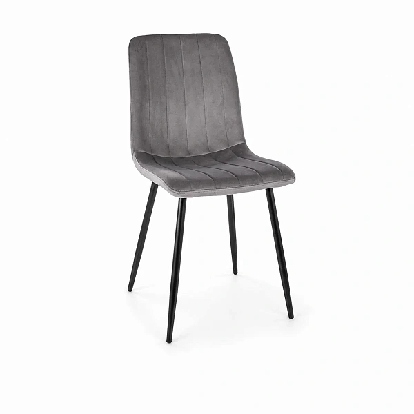 Стул SIGNAL ALAN Velvet Bluvel 14 серый/черный