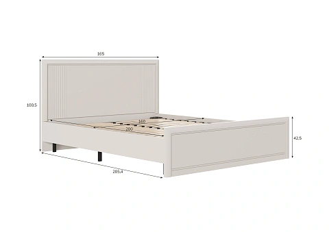 Кровать с металлическим основанием LOZ160х200