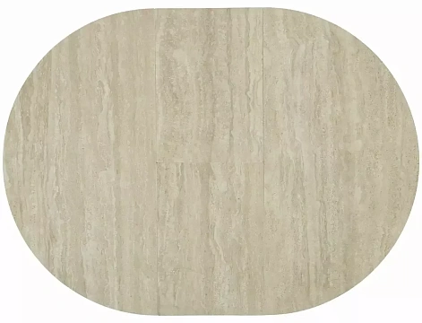 Стол обеденный SIGNAL GASTON Ceramic травертин/кашемир 100-135/100