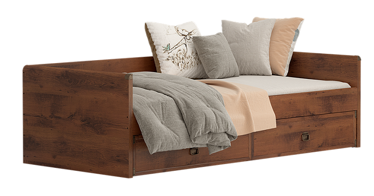 Кровать  Индиана Дуб саттер JLOZ1S 90х200