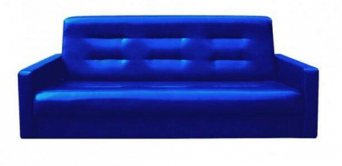 Аккорд (Боннель, синяя экокожа, 120х190)
